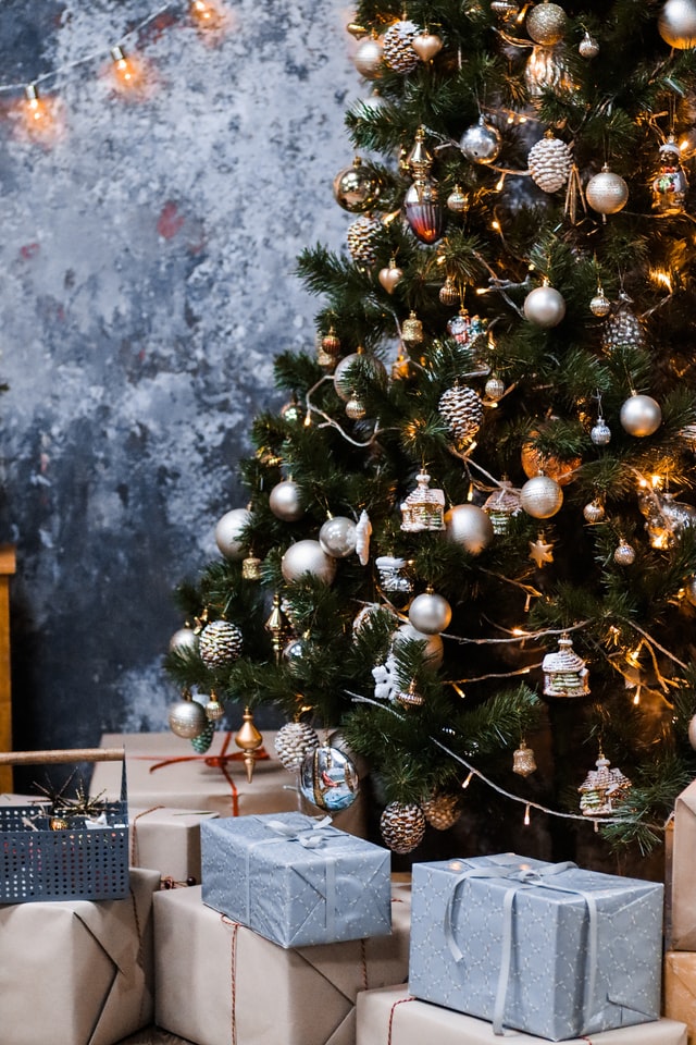 kerstboom decoratie goud